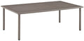 Crosley Furniture Cali Bay Weather Resistant Metal Outdoor Coffee Table for Patio, Deck, Porch, Light Brown