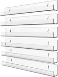 Cq acrylic Invisible Clear Floating Bookshelf - 15 Hanging Wall Mounted Display Shelf for Kids Room, Modern U Shaped Ledge for B