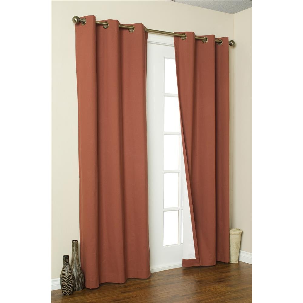 Thermalogic Weather Cotton Fabric Grommet Top Window Panel Pair Natural