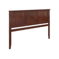 AFI, Madison King Solid Wood Panel Headboard with Attachable Charger, Walnut