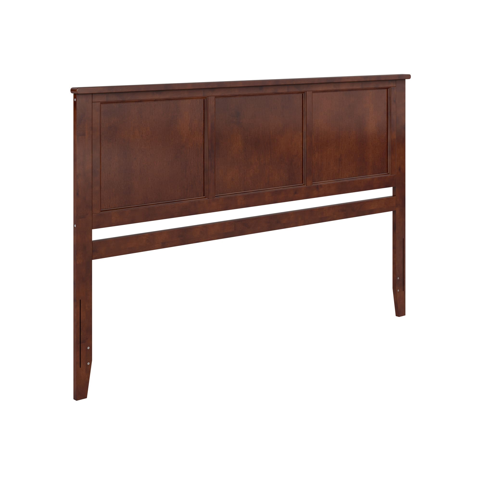 AFI, Madison King Solid Wood Panel Headboard with Attachable Charger, Walnut