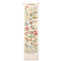 Geetery Vintage Floral Vertical Tapestry Wall Hanging Long Narrow Wall Fabric Flower Hanging Reference Illustrative Botanical Ta