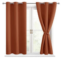 Hiasan Short Blackout Curtains for Bedroom - Thermal Insulated & Energy Saving Window Curtains for Living Room Fall Home Decor, 