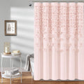Lush Decor Lucia Shower Curtain, Blush, 72 x 72