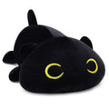 JIAJEGTGT Black Cat Plush - 13inch Kawaii Black Cat Stuffed Animals, Cute Cat Plush Pillow Toy, Home Decor Christmas for Kids Bo