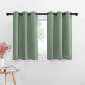 NICETOWN Rustic Kitchen Curtains, Country Grommet Room Darkening Short Curtains for Small Windows, Farmhouse Window Decor for Ca
