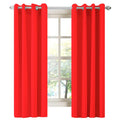 LA PALMA Thermal Insulated Blackout Darkening Grommet Living Room Curtains Window Drapes for Bedroom 2 Panels in 1 Set