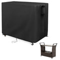 Kingling Outdoor Table Cover for Outdoor Wicker Bar Cart, 44 Inch Waterproof Patio Bar Table Cover for Outdoor Beverage Serving 