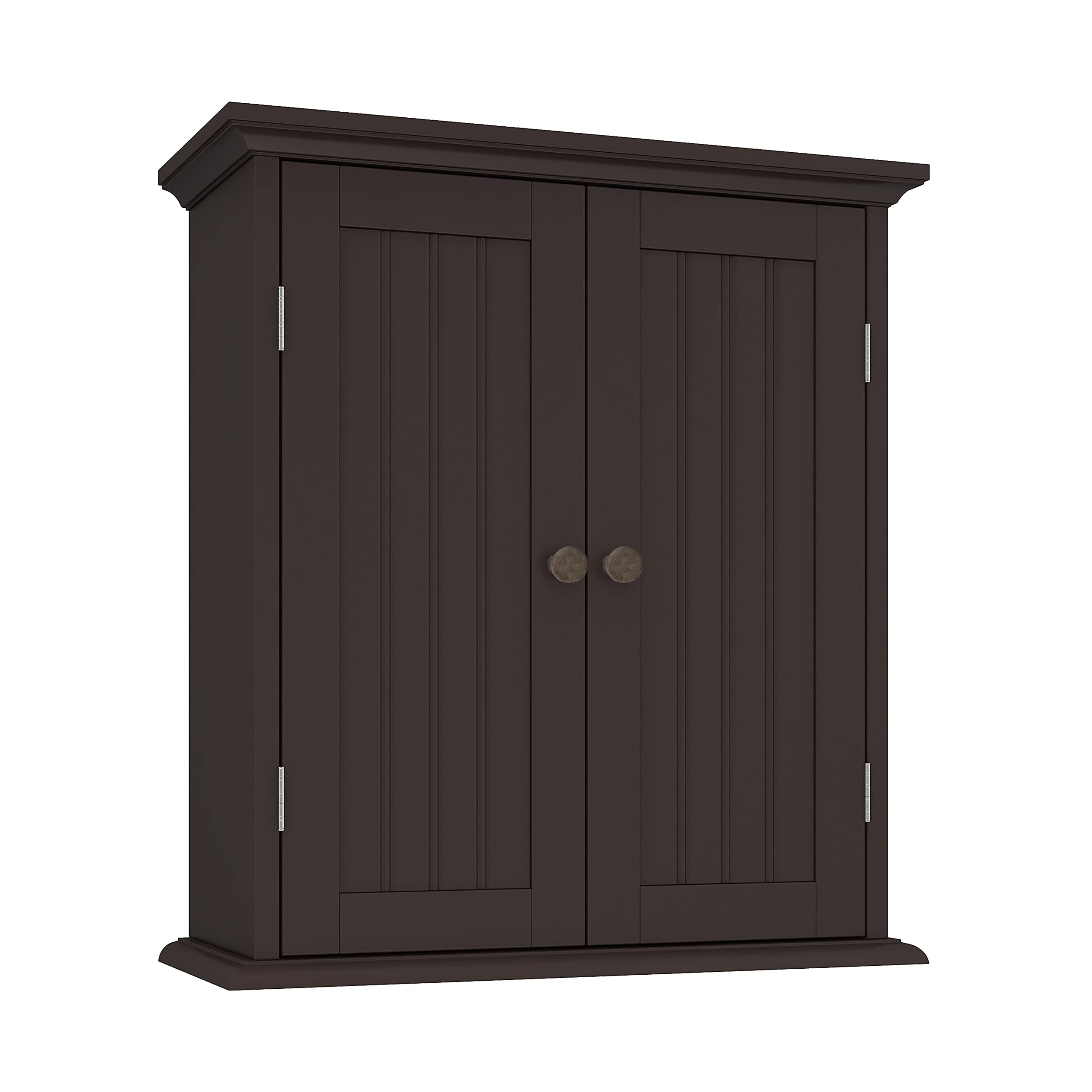 ChooChoo Bathroom Wall Cabinet, Over The Toilet Space Saver Storage Cabinet, Medicine Cabinet with 2 Door and Adjustable Shelves