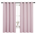 NICETOWN Blackout Curtain Panels for Girls Room, Nursery Essential Thermal Insulated Solid Grommet Top Blackout Drapes (Lavender