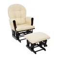 Naomi Home Brisbane Glider and Ottoman Set with Smooth Rocking & Gliding Motion, Ergonomic High-Back Support, Cushioned Armrests