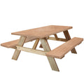 KENOBEE 6ft Picnic Table and Bench Fitted Cover, 72 Flannel Backing Elastic Edge Waterproof Wipeable Plastic Cover Fitted Vinyl 