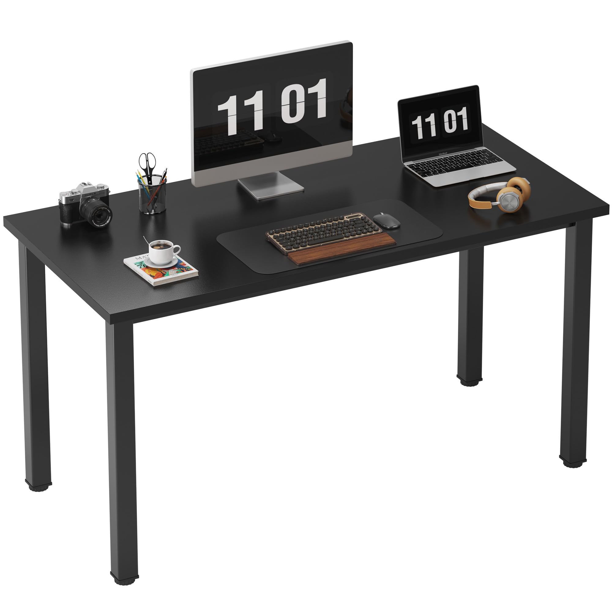 Need Computer Desk, 47 inch Home Office Desk, Modern Simple Style Home Office Gaming Desk, Basic Writing Table for Study Student