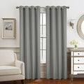 Olivia Gray PNG31617 54 x 84 in. Gilbert Solid Single Grommet Curtain Panel Charcoal