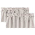 H.VERSAILTEX 100% Blackout Valances for Windows,Short Curtains for Windows/Kitchen/Bathroom/Living Room/Bedroom Thermal Insulate