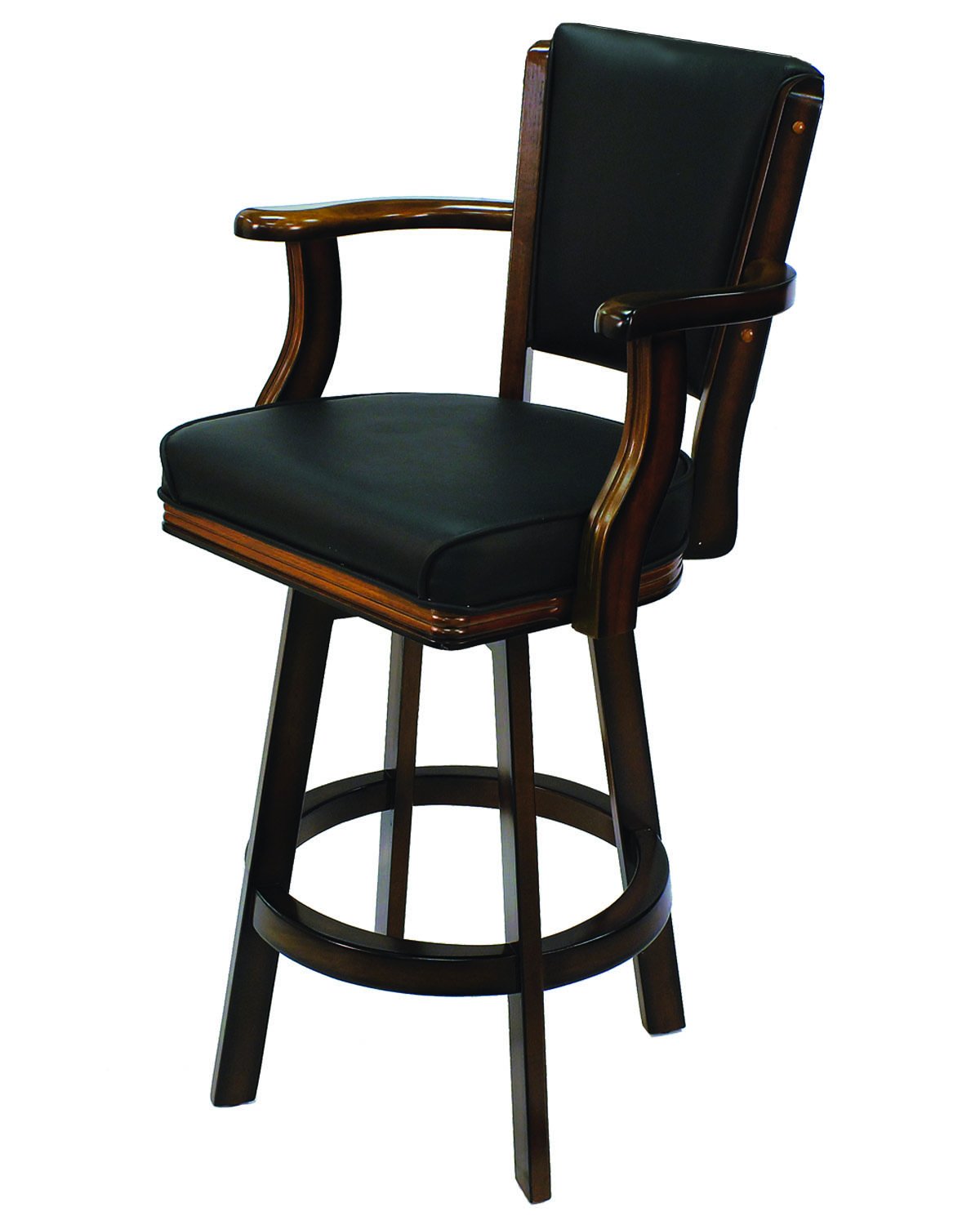 SWIVEL BARSTOOL WITH ARMS-CHESTNUT