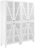 Crosley Furniture Cassai 2-Piece Pantry Storage Cabinet Set with Shelves, Kitchen, Dining, or Laundry Room, Navy