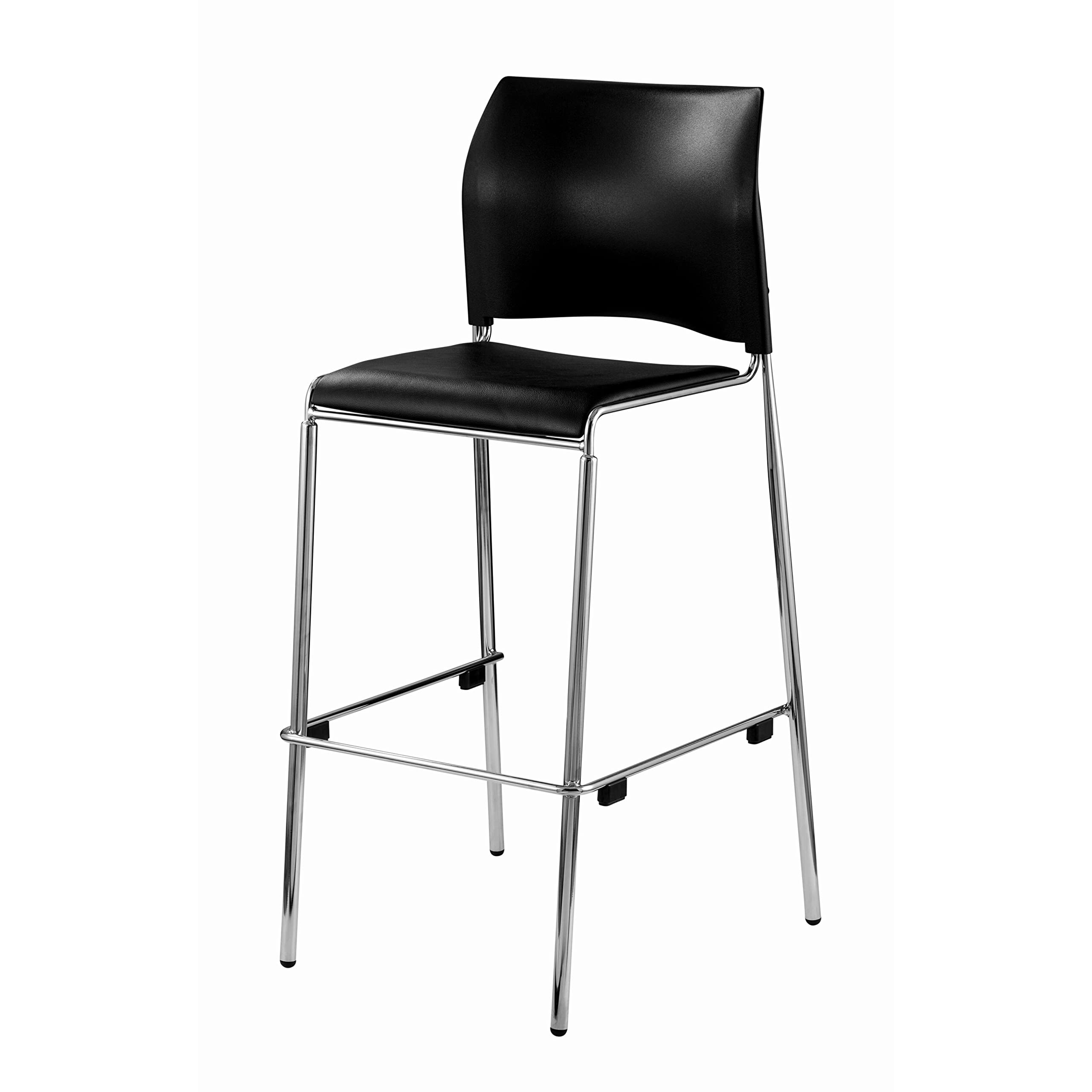 National Public Seating NPS 8700B Series Cafetorium Plush Vinyl Bar Stool
