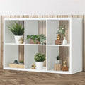 Fencer Wire 13-Inch Cube Storage Organizer Shelf, with Extra Thick Exterior Edge, Room Open Storage Shelf Divider, Bookcase, 6-C