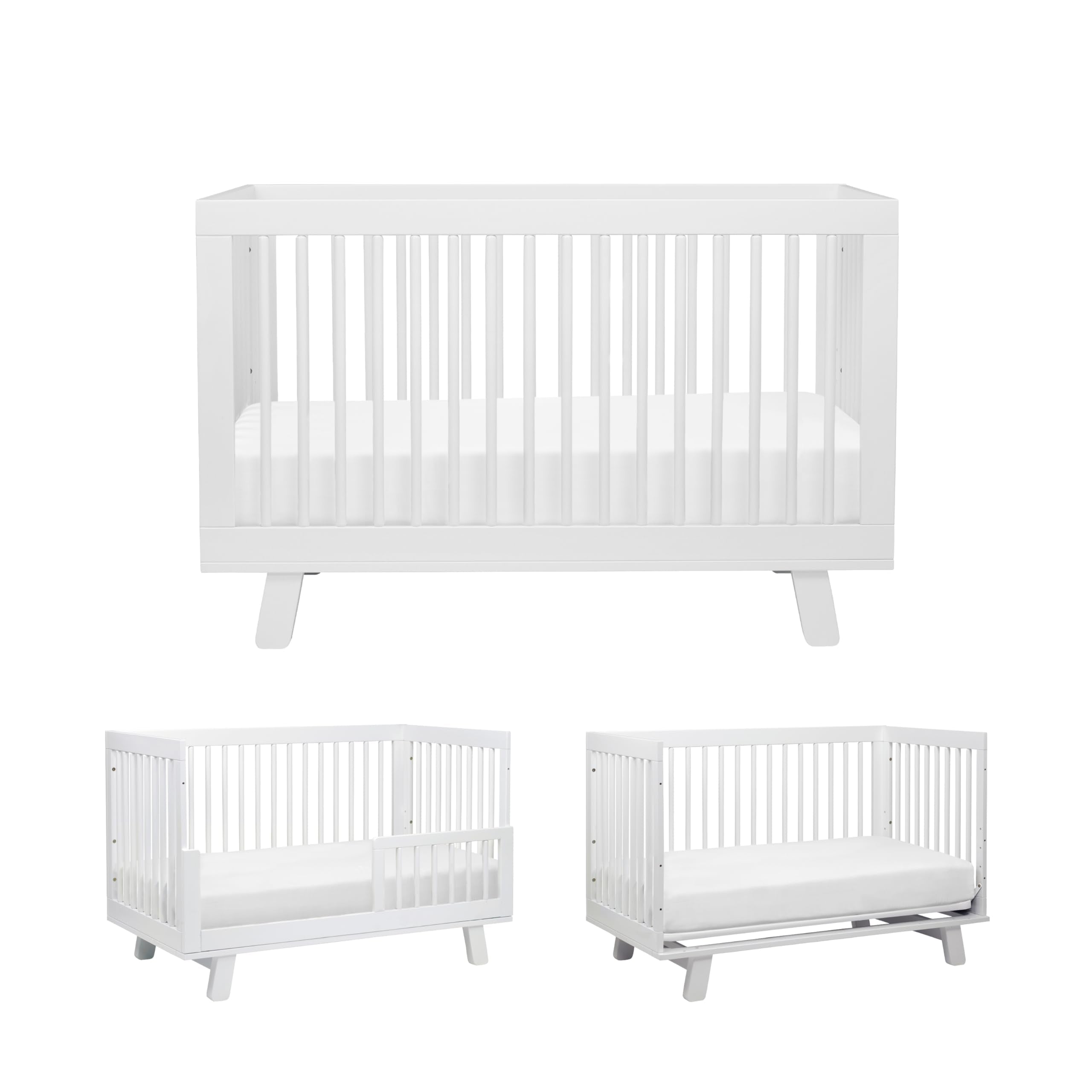 Babyletto Hudson 3-in-1 Convertible Baby Crib with Toddler Bed & Daybed Conversion - Easy to Assemble - GREENGUARD Gold Certifie