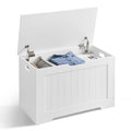 VASAGLE Chest, Storage 2 Safety Hinges, Shoe Bench, Farmhouse Style 15.7 x 29.9 x 18.9 Inches, for Entryway, Bedroom, Living Roo