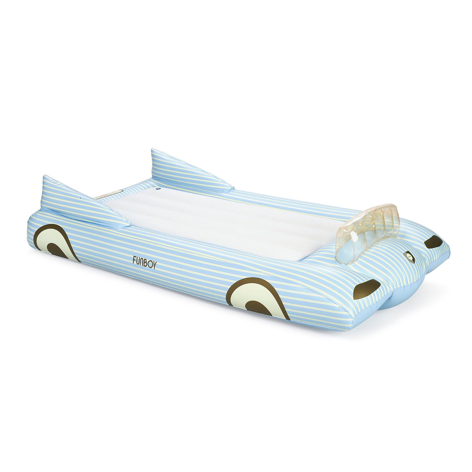 FUNBOY Kids Blue Inflatable Travel Bed & Mattress. Perfect for Sleepovers. Includes Carrying Case Storage Bag, Twin