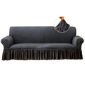 Qubjus Stretch Sofa Slipcover Sofa Covers Washable Couch Sofa Bed Cover Easy Fit Furniture Protector with Elastic Bottom and Ski
