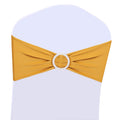 Boshen 100PCS Stretch Chair Sashes Bows Chair Bands with Buckle for Wedding Hotel Banquet Birthday Party Decorations (100, Dark 