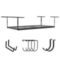 SafeRacks Overhead Garage Storage Rack - Heavy Duty Racks for Garage with 600 lb Capacity, Easy Garage Storage, Adjustable Stora