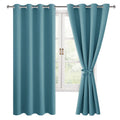 Hiasan Blackout Curtains for Bedroom, 52 x 63 Inches Length - Thermal Insulated & Light Blocking Window Curtains for Living Room