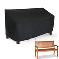 Hengme Outdoor Patio Garden Bench Cover - 3 Seat Outside Park Loveseat, Sofa, Glider, Furniture Cover Patio Bench Cover 64x26x35