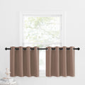 NICETOWN Short Curtains Blackout Tiers Panels - Small Kichen Valances Thermal Insulated Light Reducing Window Treatment Tiers fo