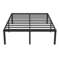 Upcanso 18 Inch Queen Bed Frame No Box Spring Required, Metal Platform Queen Size Bed Frames with High Storage, Eassy Assembly 3