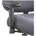 Safco 3591BL Height/Width-Adjustable T-Pad Arms for Optimus Big & Tall Chairs Black 1 Pair