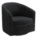 Giantex Swivel Chair for Living Room, No Assembly Classic Accent Chair with 360-Degree Swivel Metal Base, 350LBS Leisure Single 