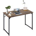 Computer Desk,39 inches Home Office Desk Writing Study Table Modern Simple Style PC Desk with Metal Frame,Brown
