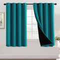 H.VERSAILTEX 100% Blackout Curtains for Bedroom Thermal Insulated Full Blackout Curtains for Living Room Energy Efficiency Windo