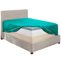 Hearth & Harbor Teal Twin XL Fitted Sheet Only, Extra Deep Pocket Fitted Bed Sheet, 1800 Microfiber XL Twin Fitted Sheet, Ultra 