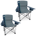 TIMBER RIDGE Oversized Folding Camping Chair Support 550 LBS, Heavy Duty Portable Chairs with Cup Holder Side Pocket for Lawn, O