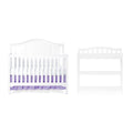 Child Craft Hampton Arch Top Crib and Changing Table Nursery Set, 2-Piece, Includes 4-in-1 Convertible Crib and Changing Table, 