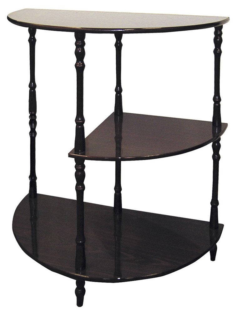 ORE International Cherry 3-Tier Half Table