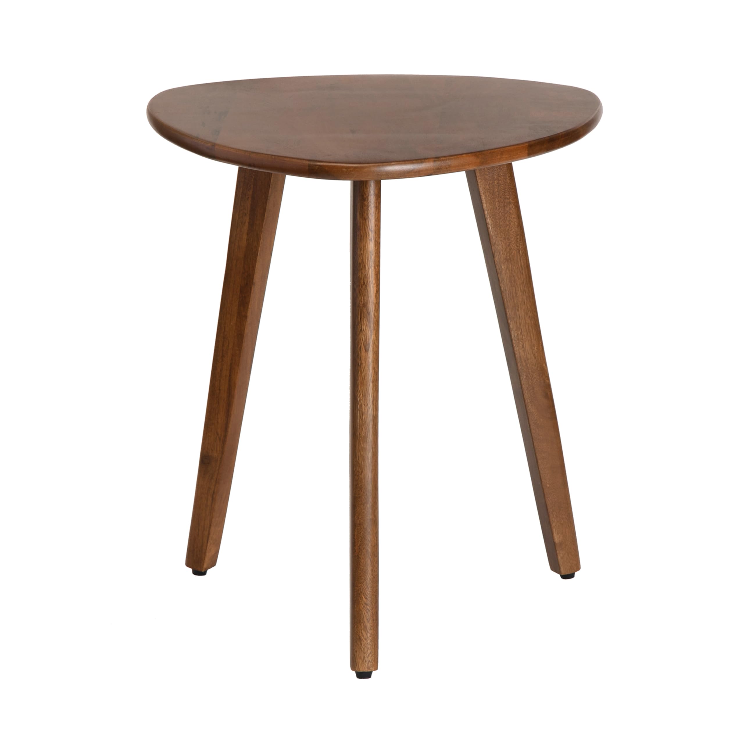 MH London Tri Pin Side Table I Handmade Natural Mango Wood, Naturally Moisture Resistant, Maintenance Free I 16 x 16 x 18 I Wand