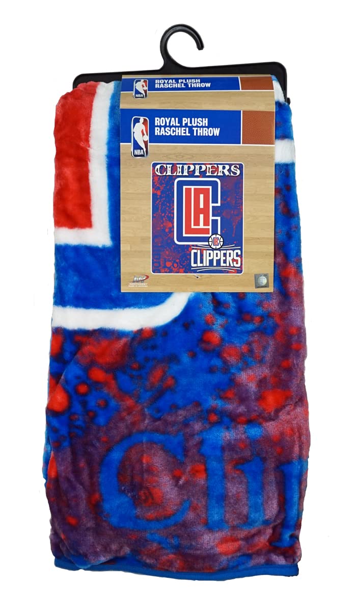 The Northwest Company Los Angeles Clippers LA Plush Fleece Blanket Throw 50 x 60