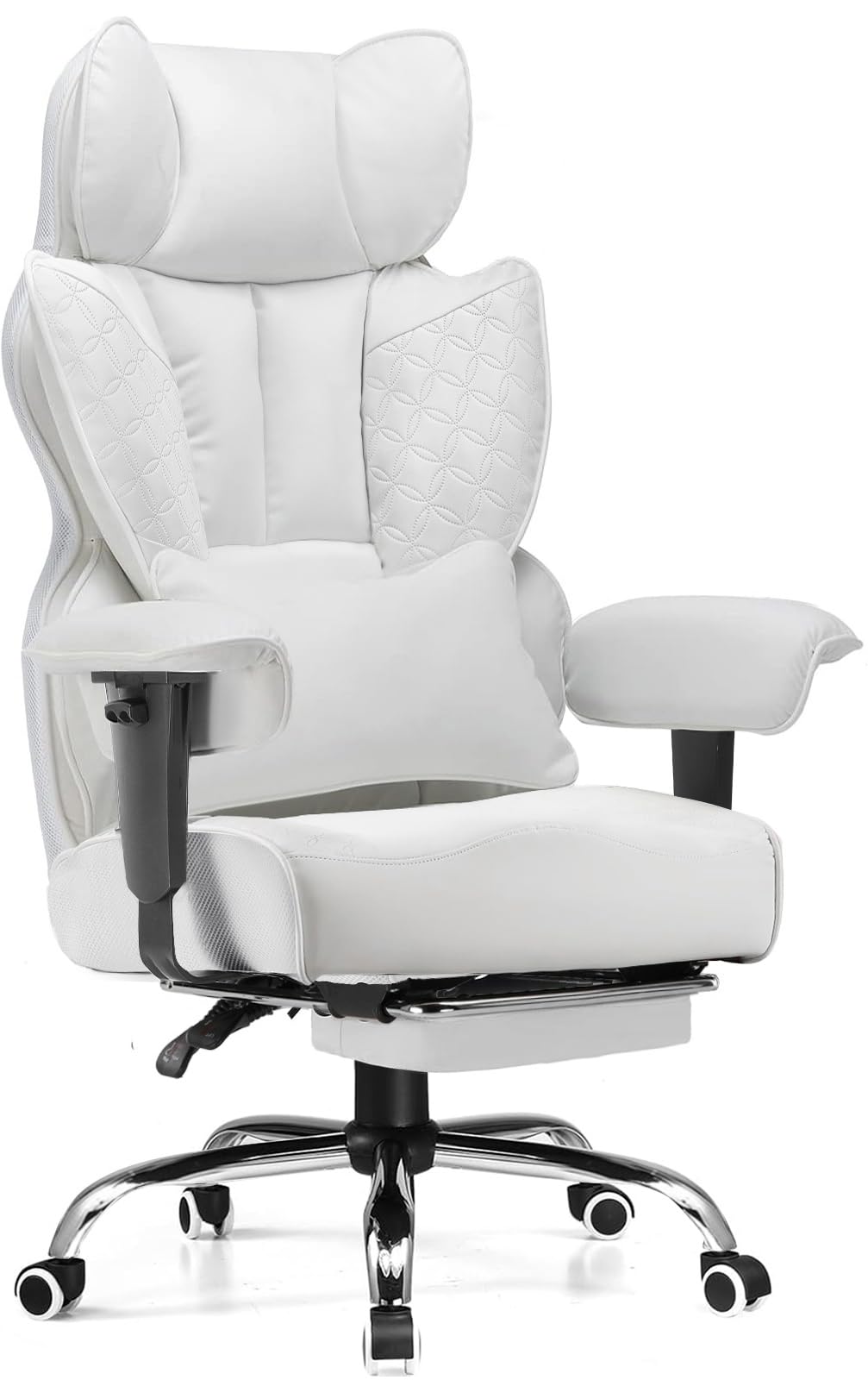 COMHOMA Desk Office Chair 400LBS Big and Tall Office Chairs Ergonomic Gaming Chairs with Wide Seat Leather High Back Chair with 