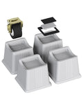 ZTON Bed Furniture Risers Elevation in Height 3 Heavy Duty Risers for Both Posts and Wheels of Sofa and BedSupport up to 2000 lb