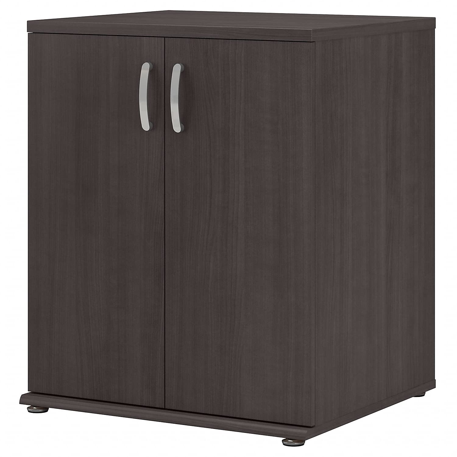 Bush Business Furniture Universal 34-inch Floor Storage Cabinet with 2 Shelves, Storm Gray (UNS128SG)