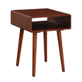 Convenience Concepts Napa End Table 18.75 - Mid-Century Modern Accent Side Table with Storage Shelf for Transitional, Contempora