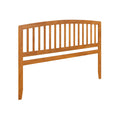 AFI Richmond King Solid Wood Headboard with Attachable Charger in Light Toffee