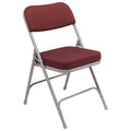 National Public Seating Folding Chair, New Burgundy