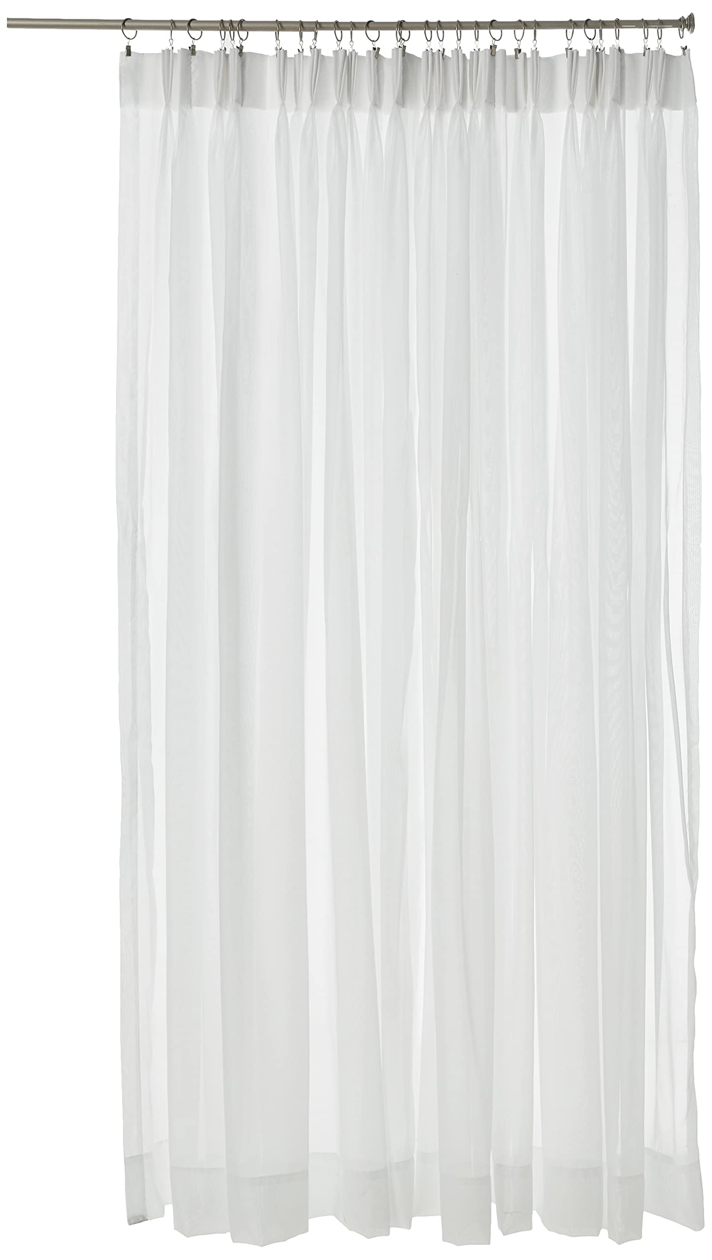 Stylemaster Splendor Pinch Pleated Patio Panel, 96 by 84, White